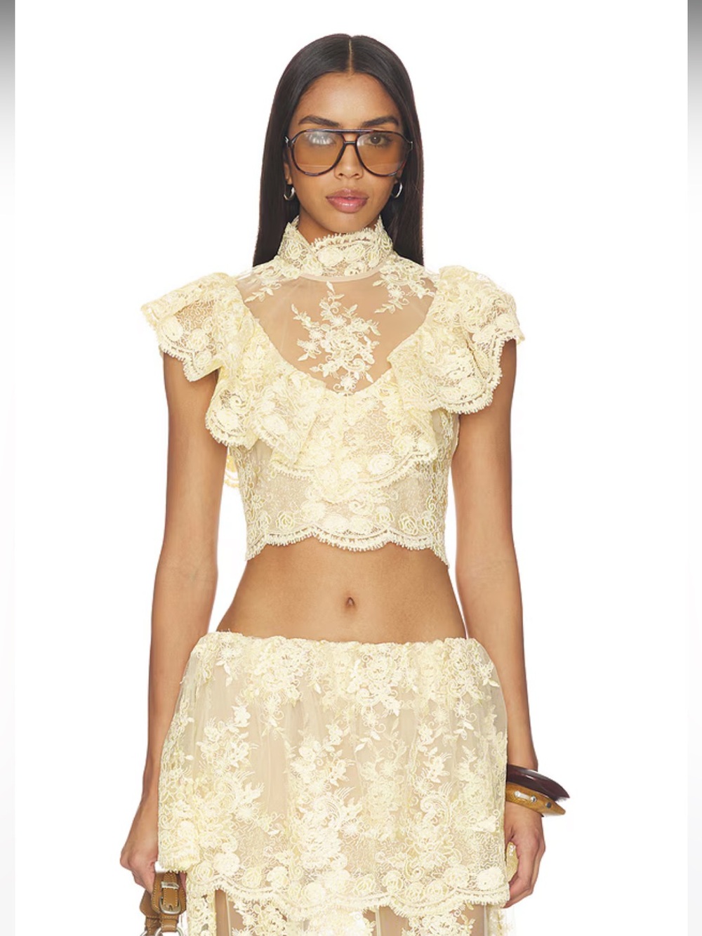 NWOT! Stone Cold Fox x REVOLVE Celia Top in Vintage Ivory